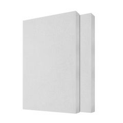 0.35 in. x 15.75 in. x 23.62 in. Fabric Rectangle Self-Adhesive Sound Absorbing Acoustic Panels in Grey 4-Pack