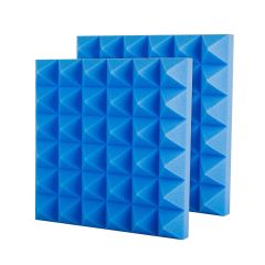2 in. x 12 in. x 12 in. Sound Absorbing Panels Blue Noise Absorbing Foam for Recording Studio 12 of 1Pack