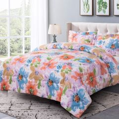 Wellco Bed Covers 3-piece comforter set,flower,bud,Queen