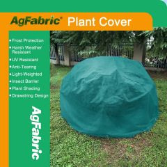 Round Plant Covers Freeze Protection Bag with Dia 10ft, Dark Green