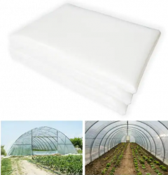 12 ft. x 16 ft. 3.1 mil Plastic Covering Clear Polyethylene Greenhouse Film UV Resistant for Grow Tunnel and Garden Hoop