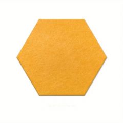 0.4 in. x 11.5 in. x 10 in. Fabric Hexagon Self-Adhesive Sound Absorbing Acoustic Panels in Orange 12-Pack