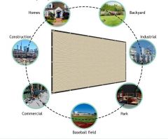 90% Beige Privacy Fence Screen, 3*10 ft