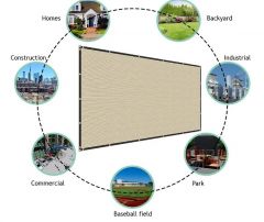90% Beige Privacy Fence Screen, 3*16 ft