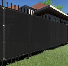 90% Black Privacy Fence Screen, 4*25 ft