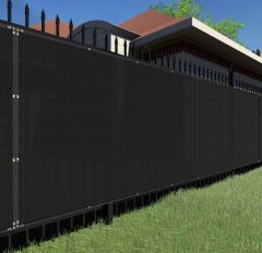 90% Black Privacy Fence Screen, 5*25 ft