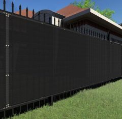 90% Black Privacy Fence Screen, 6*15 ft