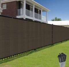 90% Brown Privacy Fence Screen, 3*10 ft