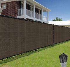 90% Brown Privacy Fence Screen, 3*16 ft