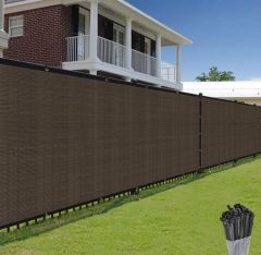 90% Brown Privacy Fence Screen, 4*25 ft