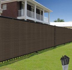 90% Brown Privacy Fence Screen, 4*50 ft