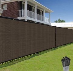 90% Brown Privacy Fence Screen, 5*25 ft