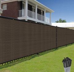 90% Brown Privacy Fence Screen, 5*50 ft