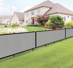 90% Gray Privacy Fence Screen, 3*10 ft