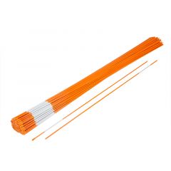 Snow Marker,1/4" Hollow Tube,2ft,Orange,50pcs