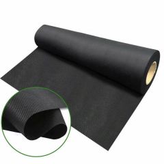 6x25ft Non-woven Weed Barrier Panel 3.0oz Black