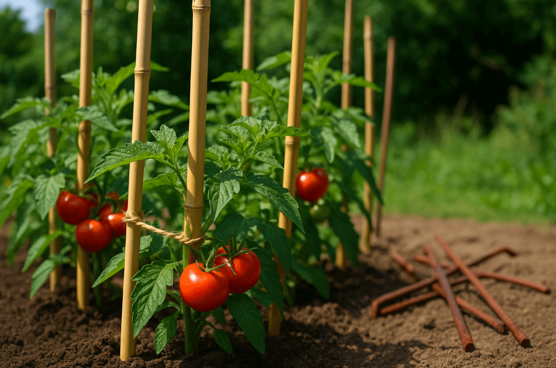 bamboo stake for tomatoes